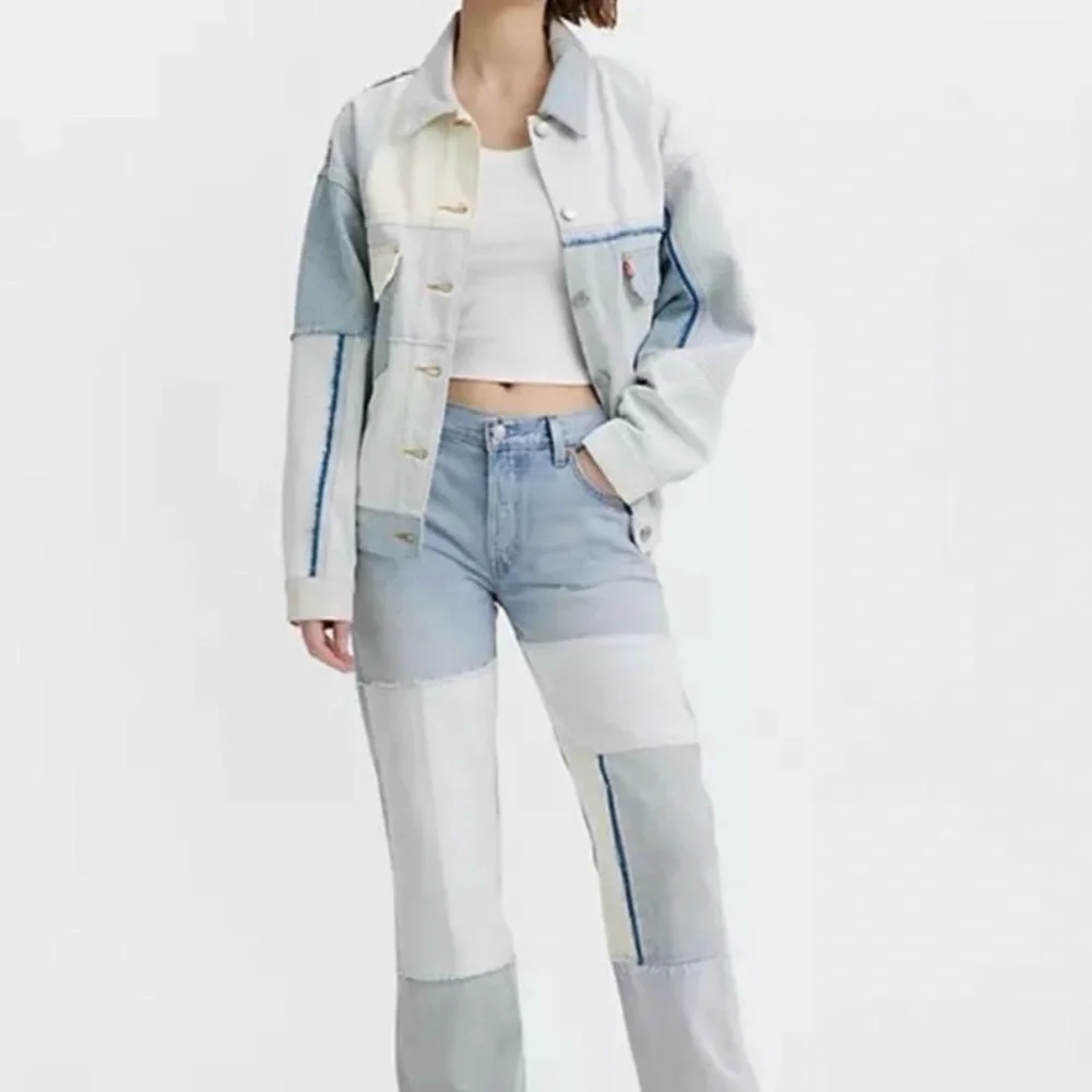 NWT Levi’s Patchwork Denim Jeans - Picture 1 of 10